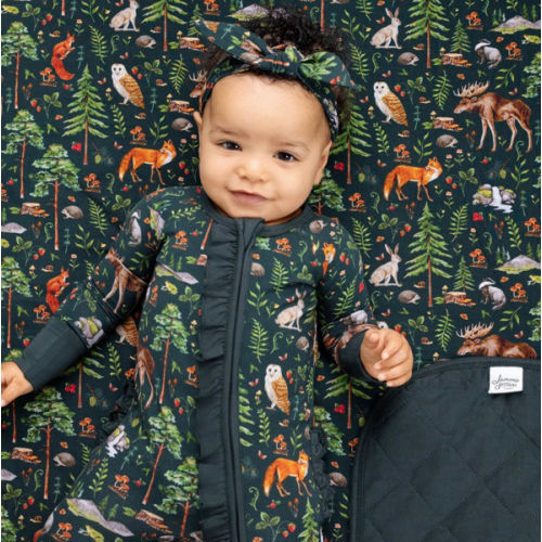 Wood You Be My Friend Ruffle Romper, 6-12 Months