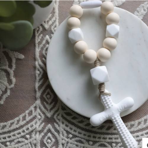 Silicone Decade Rosary Teether | Psalm | Chews Life