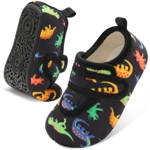 LeIsfIt Toddler Slippers Boys Girls House Shoes Soft Warm Kids House Slippers Slip on Cozy Bedroom Sock Shoes Non-slip Indoor Outdoor Slipper Shoe