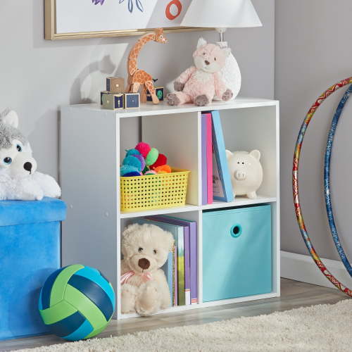Your Zone Kids 4-Cube Storage Organizer, White