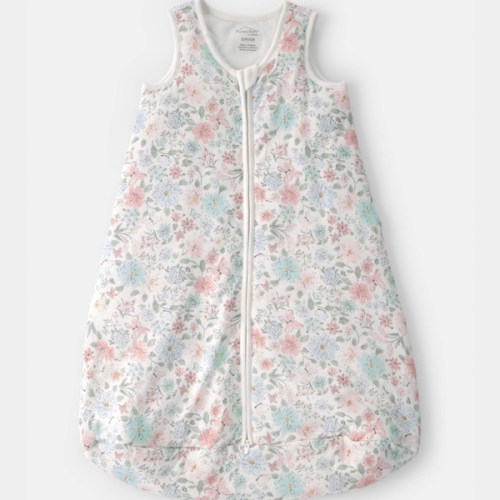 Baby Girl BUTTERFLY GARDEN 2-Way Zip PurelySoft™ Wearable Blanket - Pink | Carter’s Oshkosh Canada