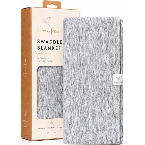 Copper Pearl Swaddle Blankets for Newborns | Soft Stretchy Receiving Blankets for Boys and Girls | Large 46 x 46 Inch Baby Blankets | Lightweight and Breathable Swaddles | Gobi