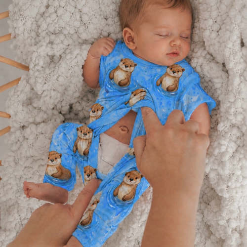 Front Opening Ready Set Romper® in YOU OTTER KNOW! SSLL