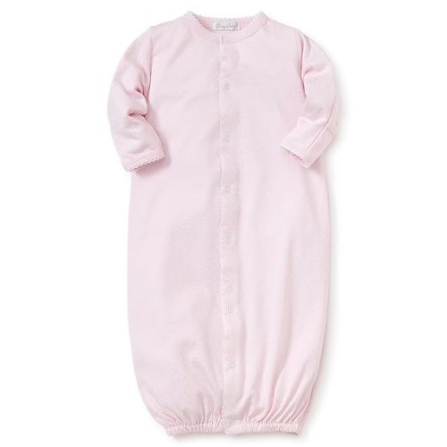 kissy kissy Baby Girls New Kissy Dots Print Convertible Nightgown, Pink/White, Newborn
