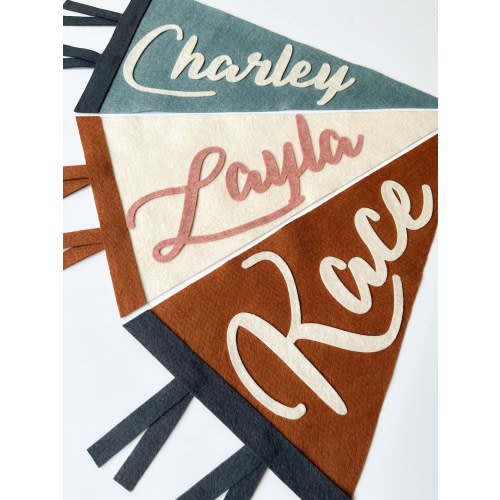 Felt Name Pennant with One Name