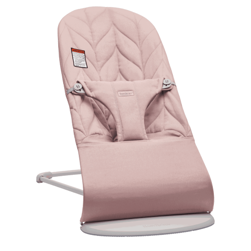 BabyBjorn Bouncer Bliss, Portable, Petal Quilt, Dusty Pink, Woven