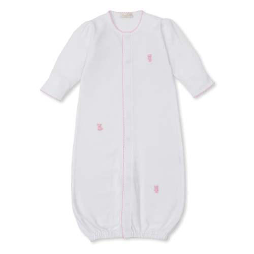 SCE Teddy Bear Time White/Pink Hand Emb. Conv. Gown