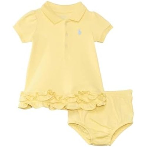 Polo Ralph Lauren Baby Girls' Ruffled Cotton Polo Dress & Bloomer (Toddler)