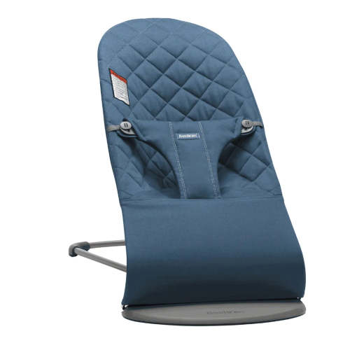 BabyBjörn Bouncer Bliss, Woven, Classic quilt - Midnight blue