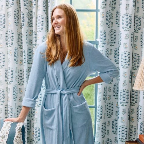Women's Long Scallop Lightweight Robe