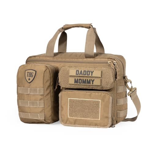 Tactical Baby Gear 4th Gen Tactical Diaper Bag for Dads w/Included Changing Mat, Stroller Straps
