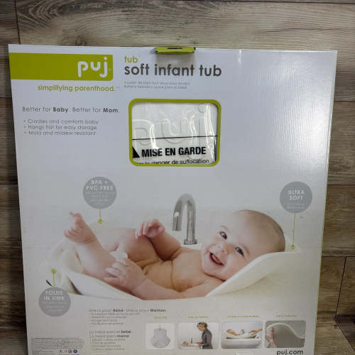 NEW Puj Soft Foldable Infant Bath Tub - White – Me n Mommy To Be