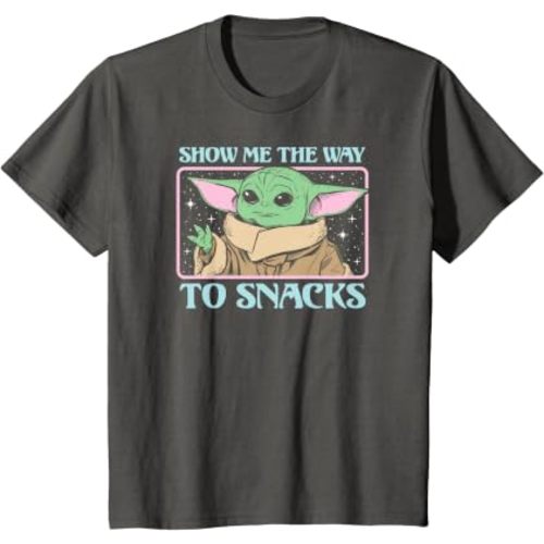 Star Wars - The Mandalorian Grogu Show Me The Way To Snacks T-Shirt