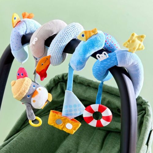 HABA Penguin Spiral Activity Car Seat & Stroller Toy
