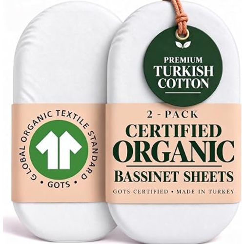 Organic 16x30 Bassinet Sheets for Halo BassiNest Chicco Lullaglide