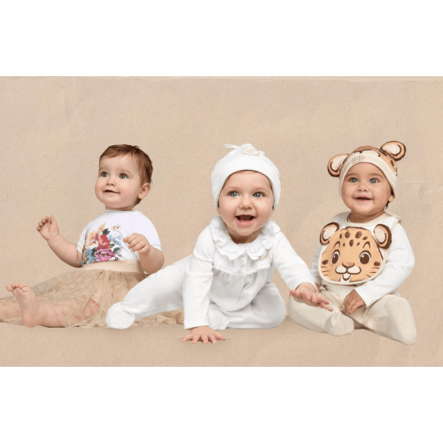 Cozy Crew Club Baby The Teddy Bear Boucle Wrap Baby Grow Romper in Beige | Childsplay Clothing