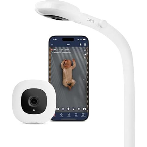 Nanit Smart Baby Video Monitor - Camera & Floor Stand - 1080p Wi-Fi Camera