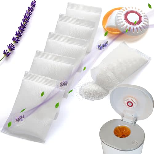 NewKe 6 Pack Lavender Scent Baking Soda Refills for Puck Baking Soda Cartridge, Diaper Pail Deodorizer Replacement Compatible with Munchkin Step and Pall Diaper Pails