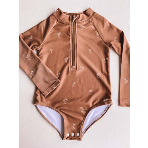 long sleeve swimsuit - island vibes