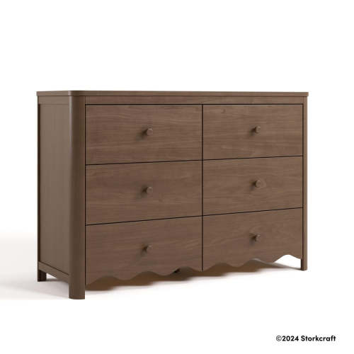 Casablanca 6 Drawer Dresser - HAZELNUT