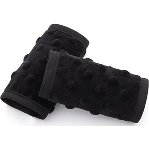 Pro Goleem Car Seat Strap Covers for Babies Unisex Soft Car Seat Strap Shoulder Pads for All Car Seats, Stroller, Pushcar, Small Size Designed for Newborn, Black