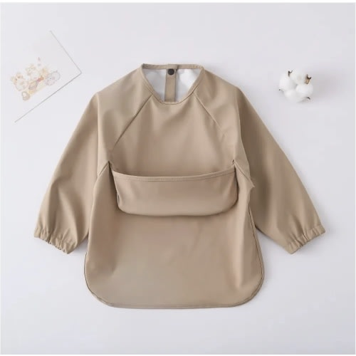 Waterproof Smock Bib | Full-Sleeve Baby & Toddler Feeding Bib