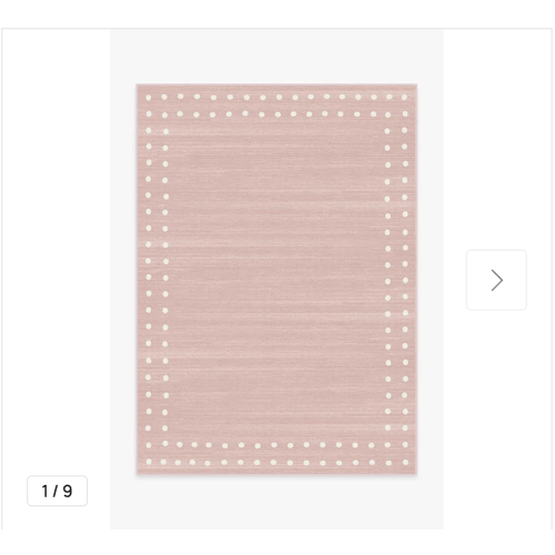 Dot Border Pink Rug | Ruggable