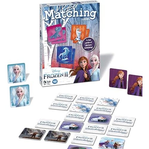 Wonder Forge Frozen 2 Memory Matching Game for Kids Ages 3-5 - Toddler Learning & Educational Toys Featuring Anna, Elsa, and Olaf - Fun Disney Toys