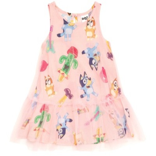 Bluey Bingo Mesh Dress Infant to Big Kid, Size: 12 months