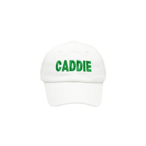 Bits & Bows Baby Caddie Baseball Hat, White 0-24M