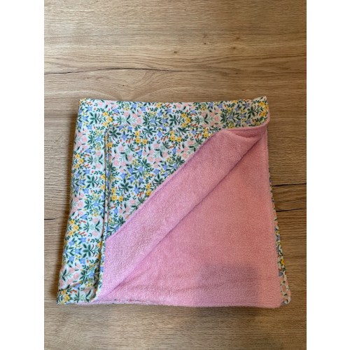 Baby Hooded Towel | Rifle Paper Co. Bramble Lottie Cream Fabric | 100% Cotton