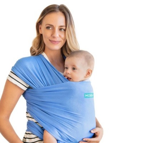 Moby Evolution Wrap Baby Carrier - Cornflower