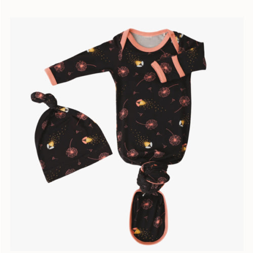 Fireflies Knotted Gown & Hat - milk & baby – Milk & Baby