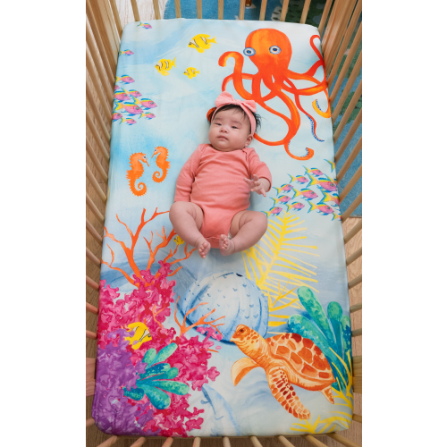 Ocean Crib Sheet: Sea You In My Dreams