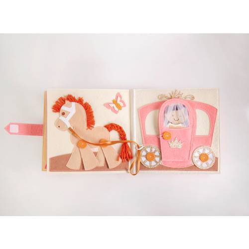 Busy Book, Princess Dress Up, Felt busy book, Montessori busy book, gift for kids, Princess busy book, quiet book