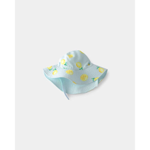 Baby Girl Reversible Lemon Swim Hat - Blue | Carter's