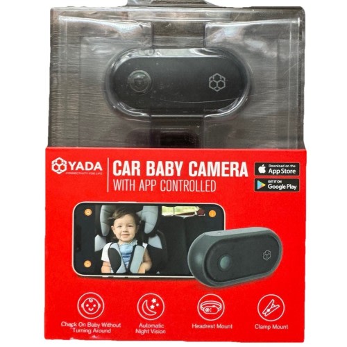 YADA Car Baby Camera With App Control Portable Vehicle Baby Monitor Camera NEW