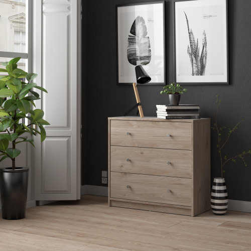 Wade Logan® Clanton 3 Drawer 28.5'' W Dresser & Reviews | Wayfair