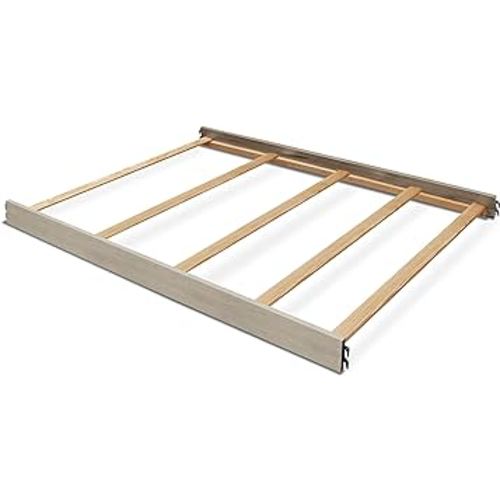 Sorelle Furniture Toddler & Full-Size Bed Adult Rails, Conversion Kit, Wood Bed Rail for Crib, Converts to Toddler Bed and Full-Size Bed, #215 - Heritage Gray