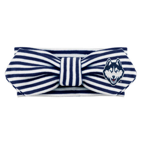 UConn Huskies Striped Hair Knot | College Baby