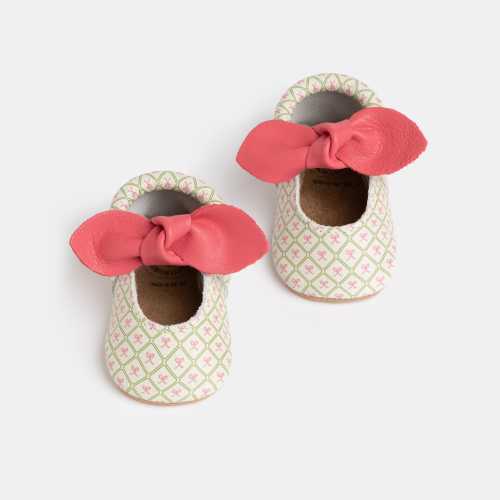 Dottie Knotted Bow Baby Shoe | Leather Baby Moccasins – Freshly Picked