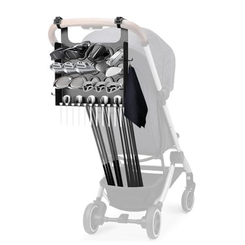 Tiga Golf Stroller Attachment - Enjoy Golf with Your Kids - Easy Installation - Universal Golf Club Holder - Ideal Golf Accessory Gift for Parents - Kid Caddie Golf Stroller Attachment