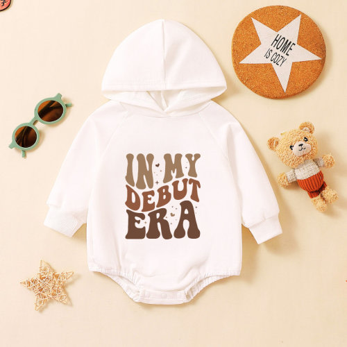 In My Debut Era Baby Outfit|Debut Era Baby Romper|Baby Shower Gift|Shirt for Baby Girl|Retro Toddler Natural Bubble Romper|Newborn Era Shirt