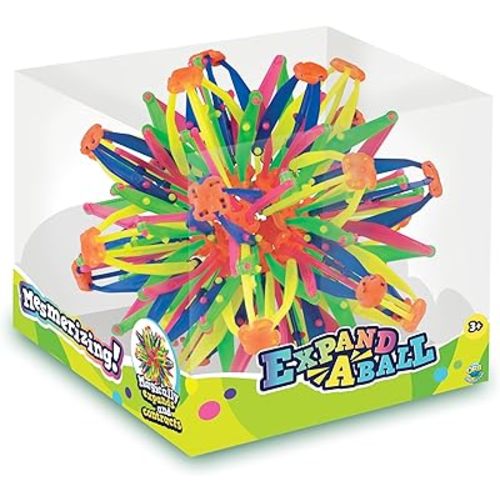 ORB Curiosities Jumbo Expand-A-Ball - More Than Doubles in Size from 6" to 14"- Expandable Sensory & Fidget Sphere and Breathing Ball Toy - Great for Breathing Exercises and Play for Kids and Adults