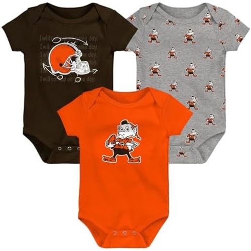 Outerstuff Newborn & Infant NFL Team Starter 3-Pack Bodysuit Set