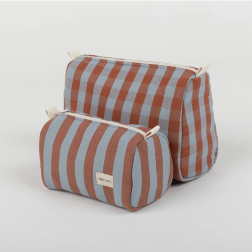 Toiletry Bag Set Red + Blue