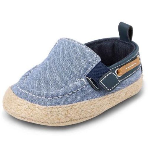 The Children's Place Baby Boys Chambray Boat Shoes Blue 6-12 M