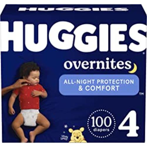 Amazon.com: Overnight Diapers Size 4 (22-37 lbs), 100 Ct, Huggies Overnites Nighttime Baby Diapers : Everything Else
