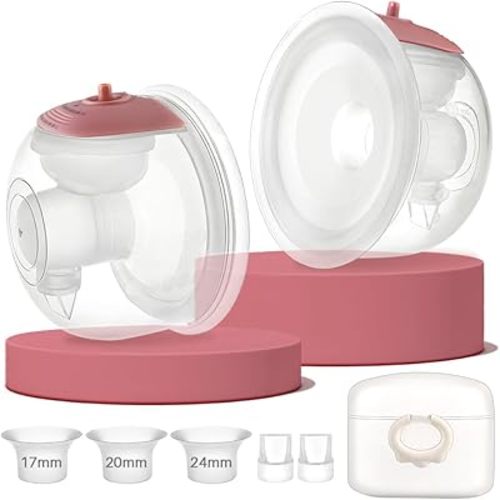 Hands-Free Wearable Breast Milk Collection Cups, Caracups Compatible with Medela & Spectra S1 S2 9 Plus Breast Pumps, 27mm Silicone Flanges with 17/20/24mm Inserts (Collection Cups)
