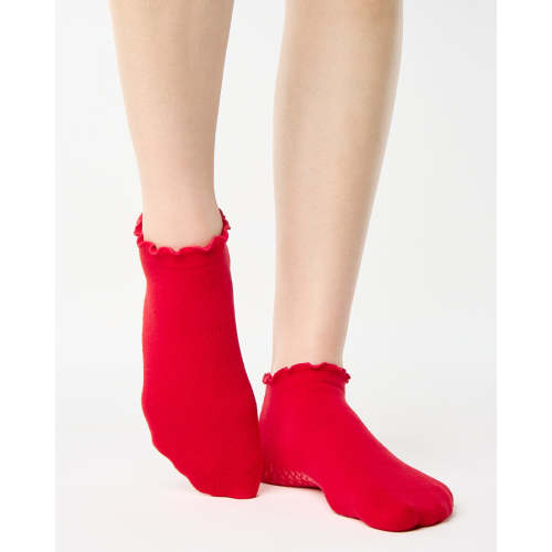 Ruffle Full Foot Grip Sock
